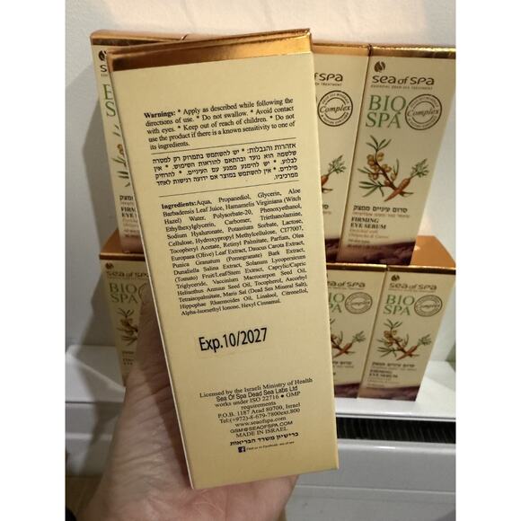 Sea of Spa Bio Spa Firming Eye Serum with Dead Sea Minerals 1.02 oz - Exp 10/27 - Picture 4 of 10